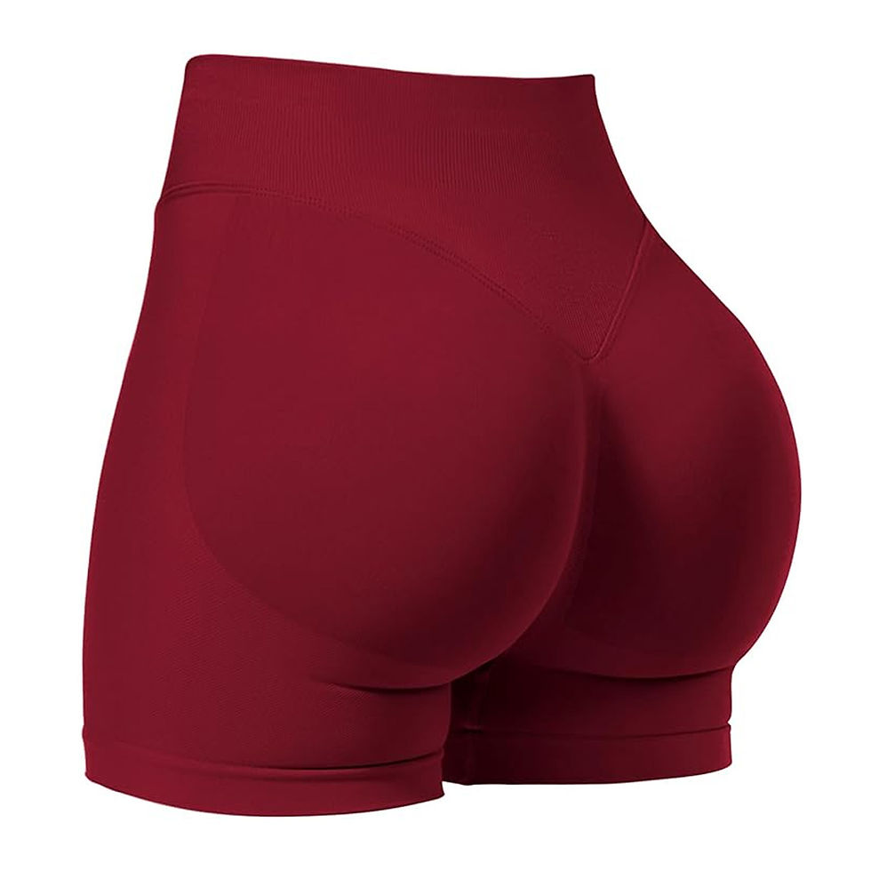 Thumbnail: Women's High-Waisted Seamless Fitness Shorts: Tummy Control Compression, Butt-Li