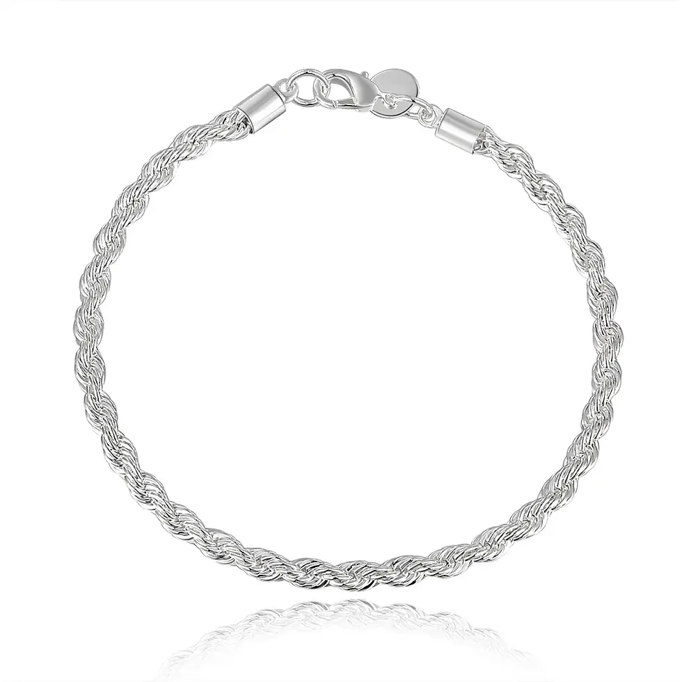 Thumbnail: Silver Woven Luxe Bracelet