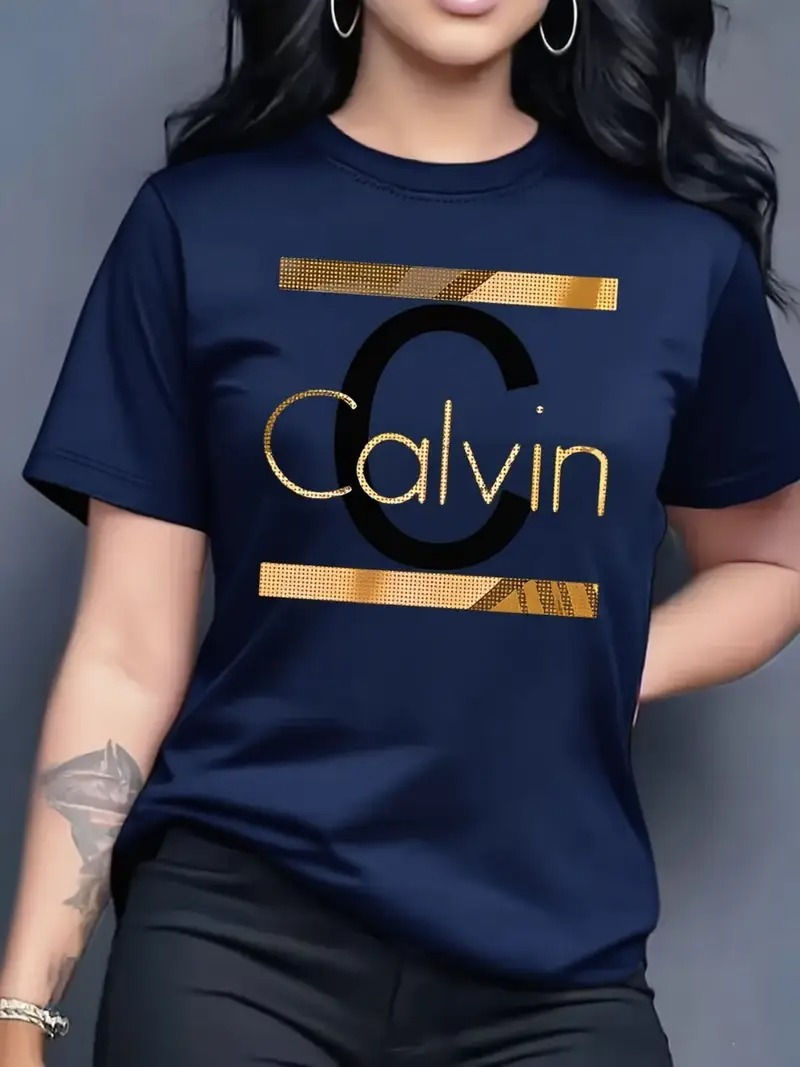 Midnight Luxe Monogram Tee