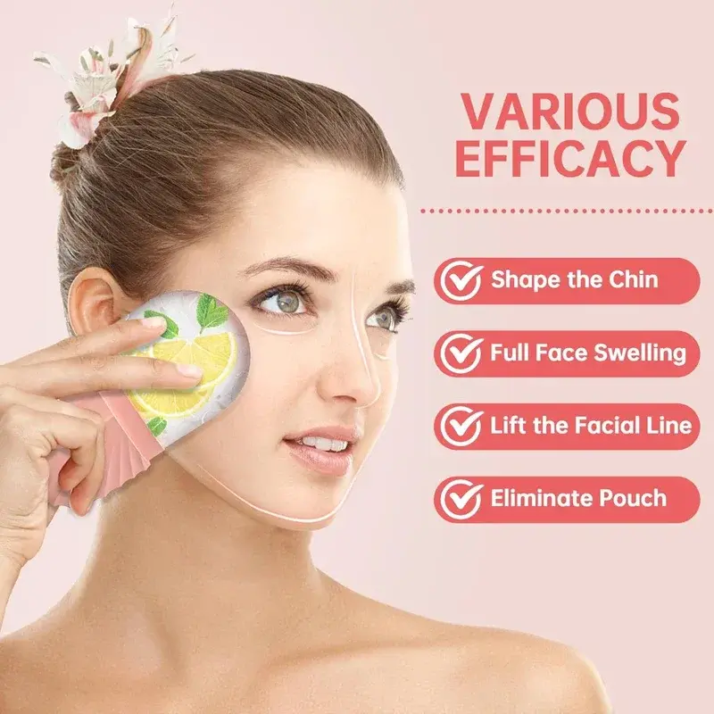 Thumbnail: Ice Face Roller Ice Cube Beauty Massage Silicone Ice Mold For Eye Puffiness Ice 