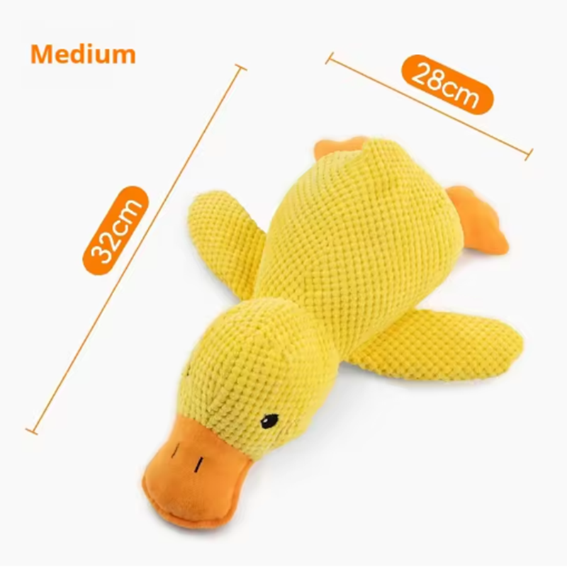 Thumbnail: Cute dog Toy Stomping Duck Bite Resistant Grinding Teeth Cleaning Large Dog Inte