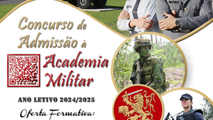 Concurso de Admissão à Academia Militar para o ano letivo 2024-25