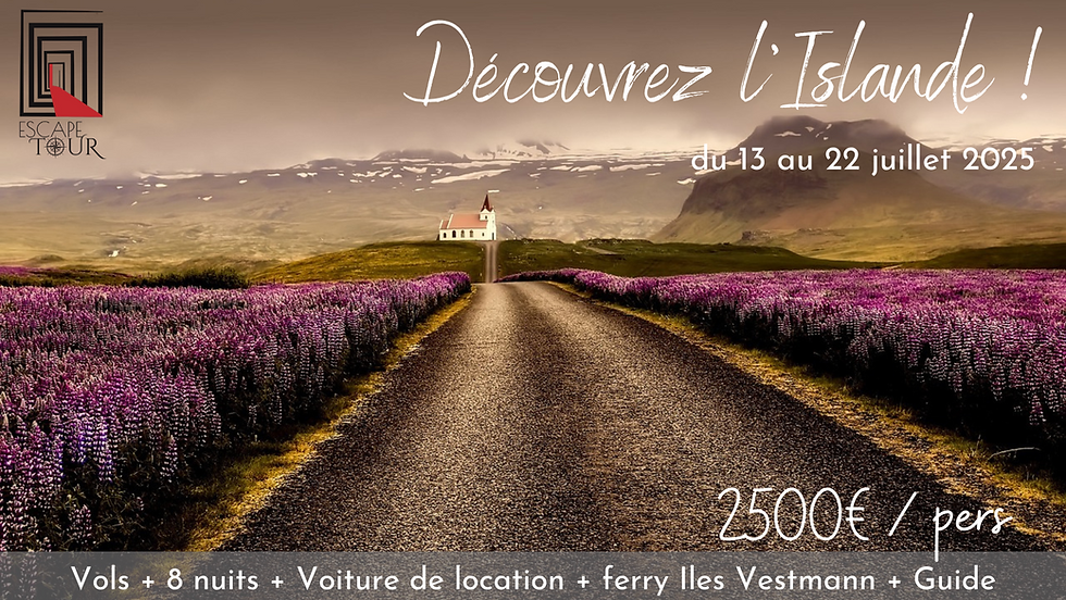 Road Trip en Islande du 13 au 22 juillet 2025