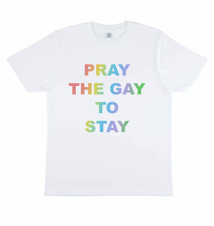 PRAY THE GAY TO STAY t-shirt