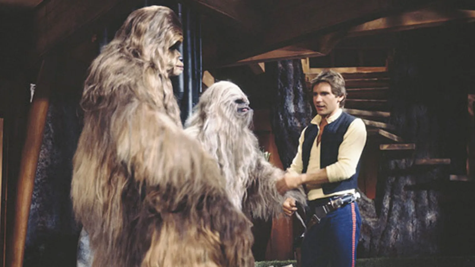 Harrison Ford with Malla and Itchy from Star Wars Holiday Special
