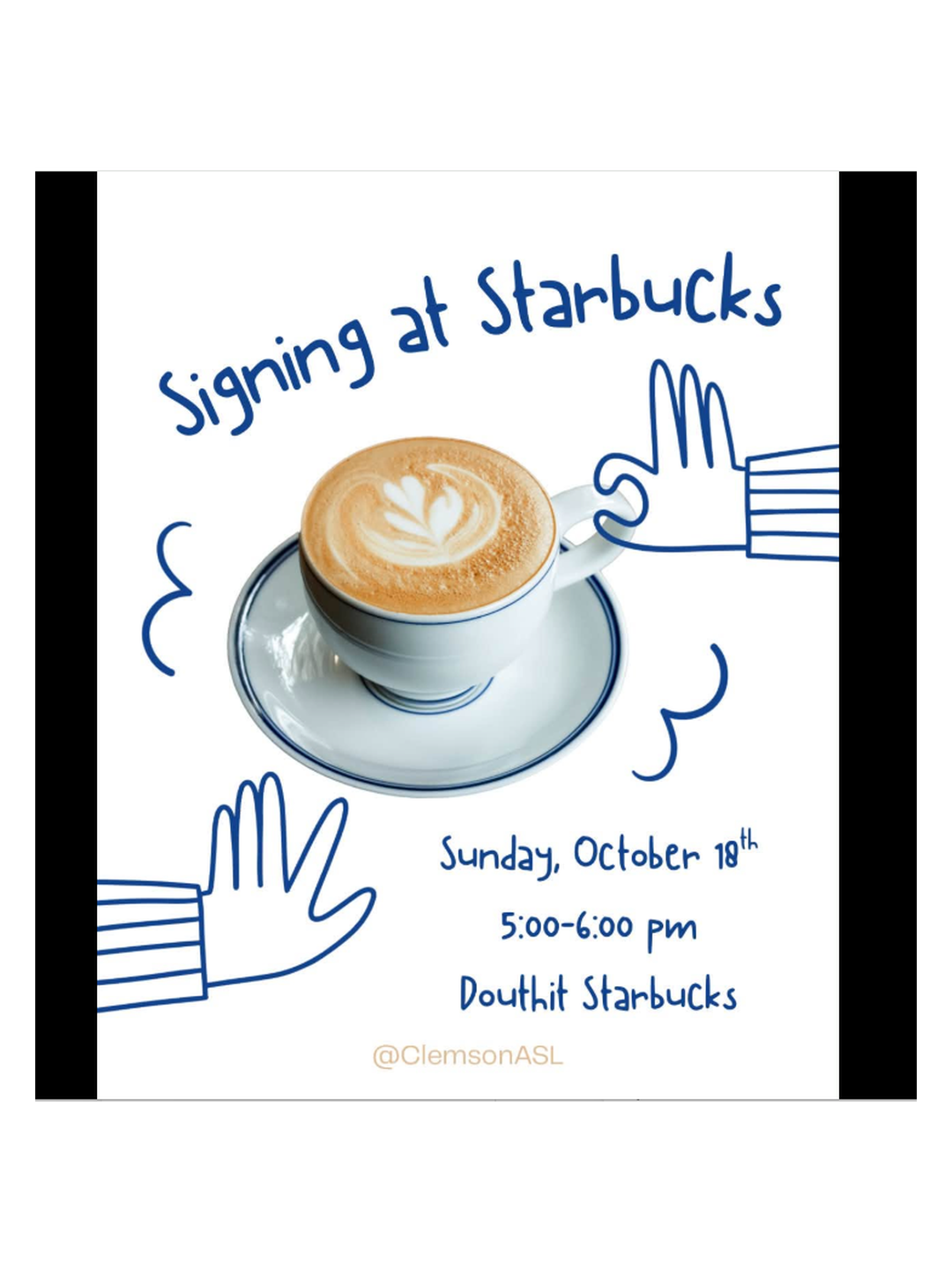 Flyer with information to the event.
