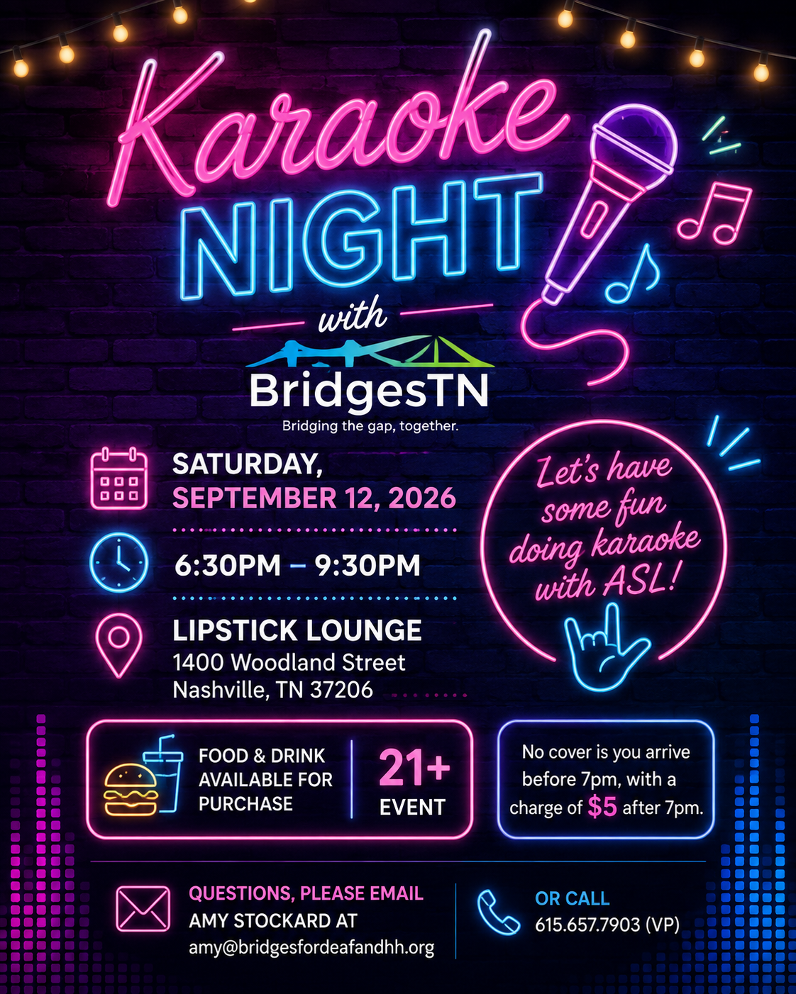 Flyer with information to the event.