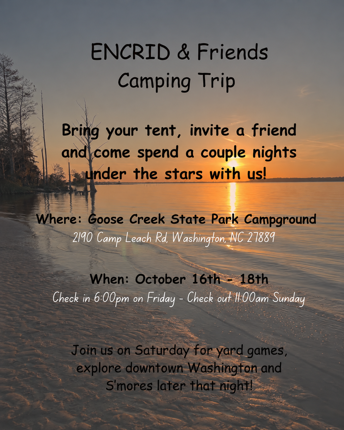 Flyer with information to the event.