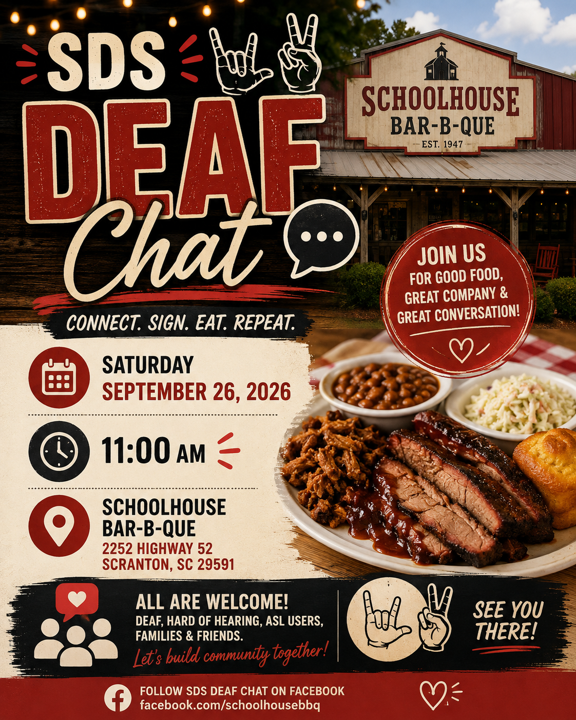 Flyer with information to the event.