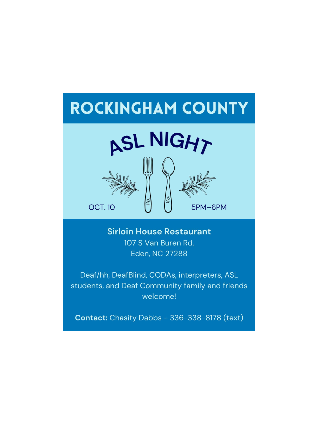 Flyer with information to the event.