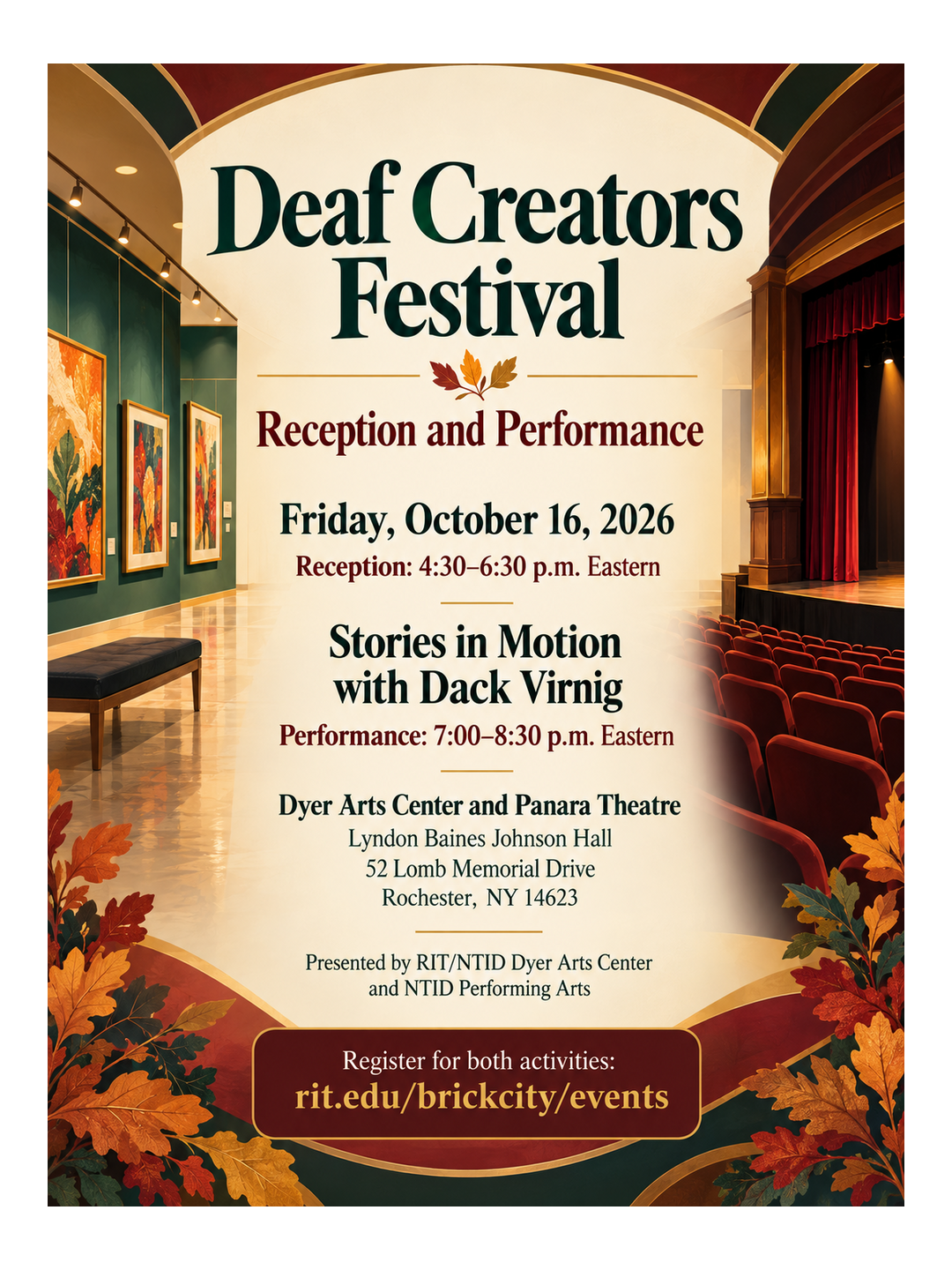 Flyer with information to the event.