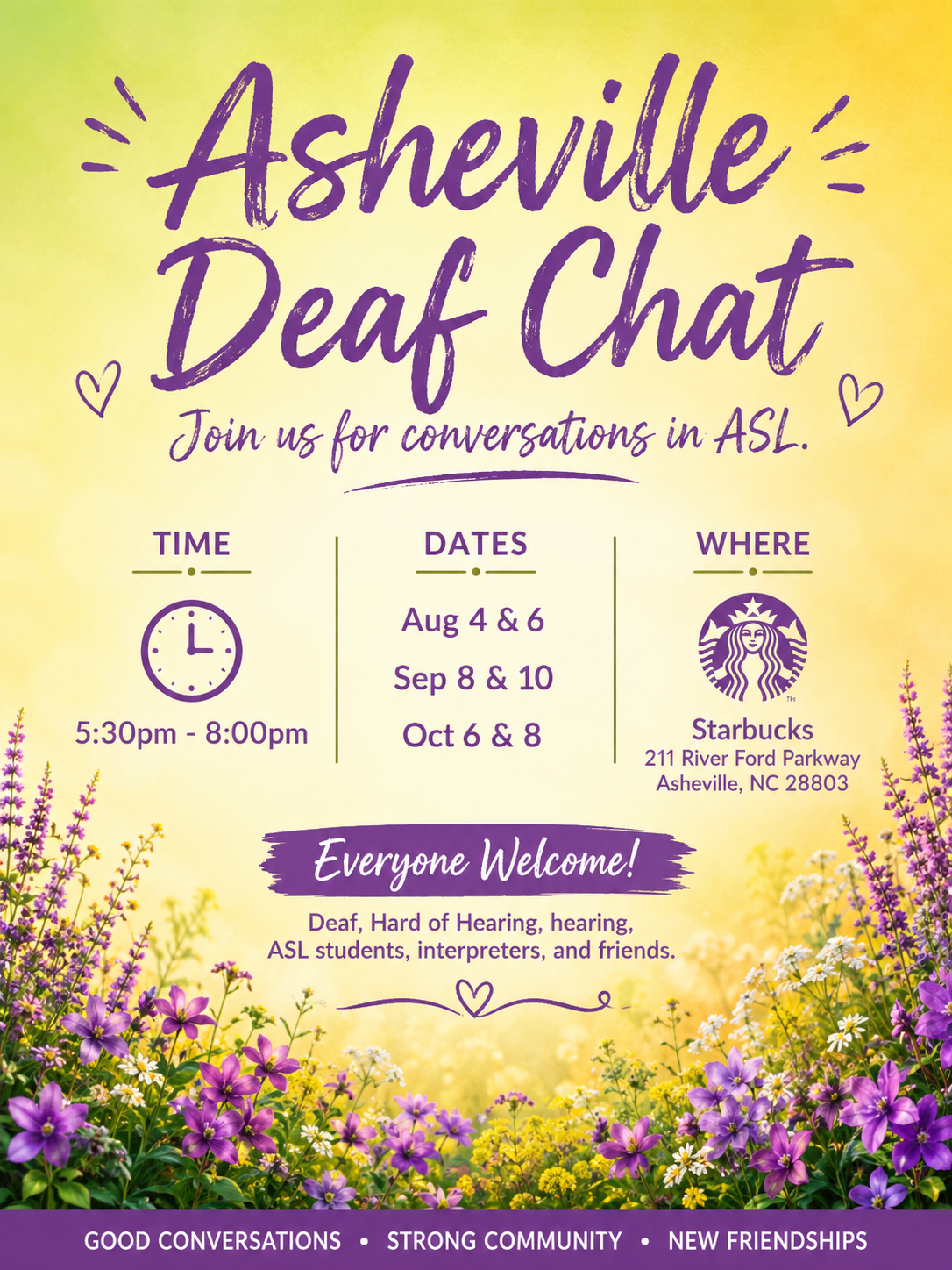 Flyer with information to the event.