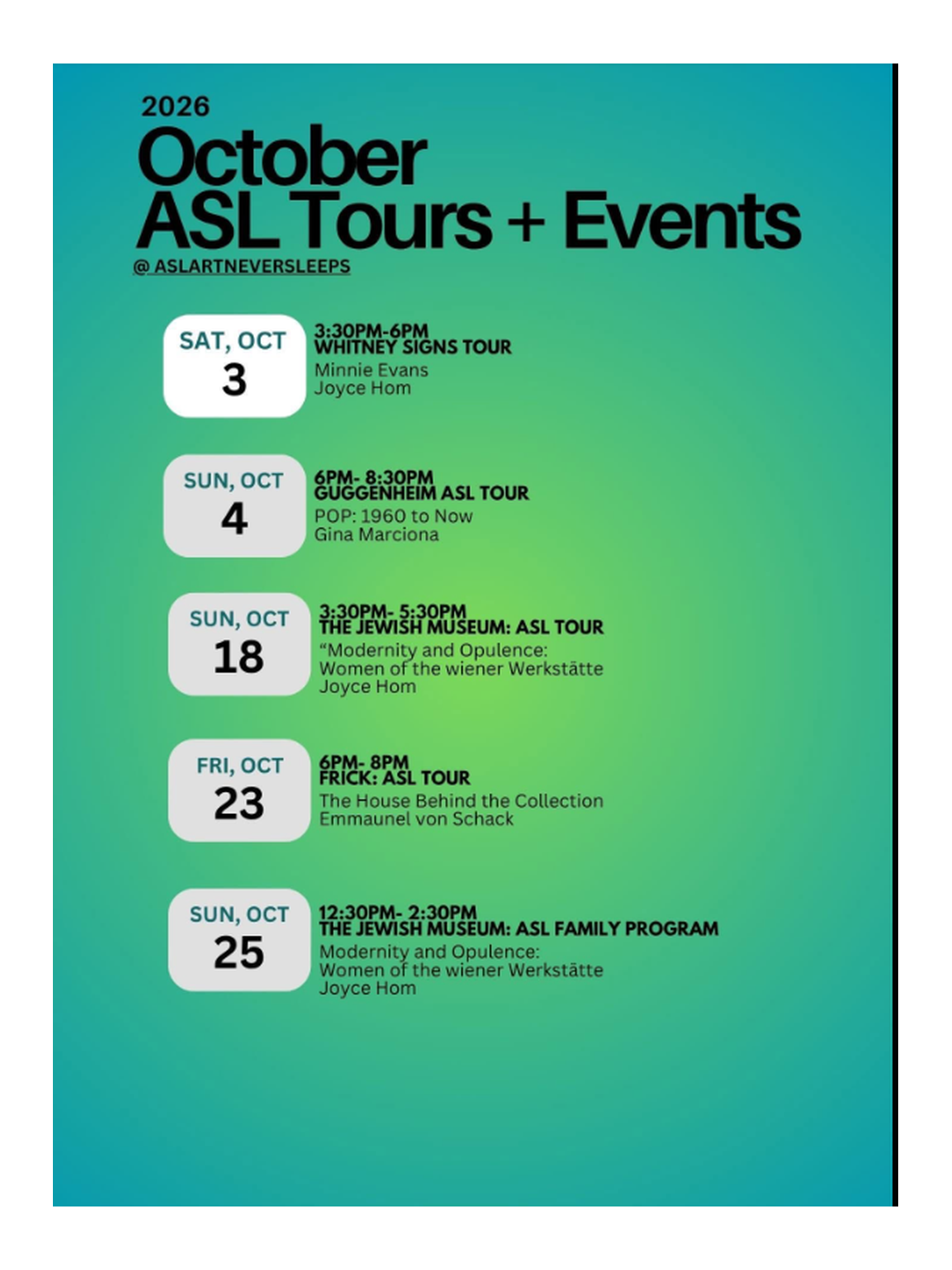 Flyer with information to the event.