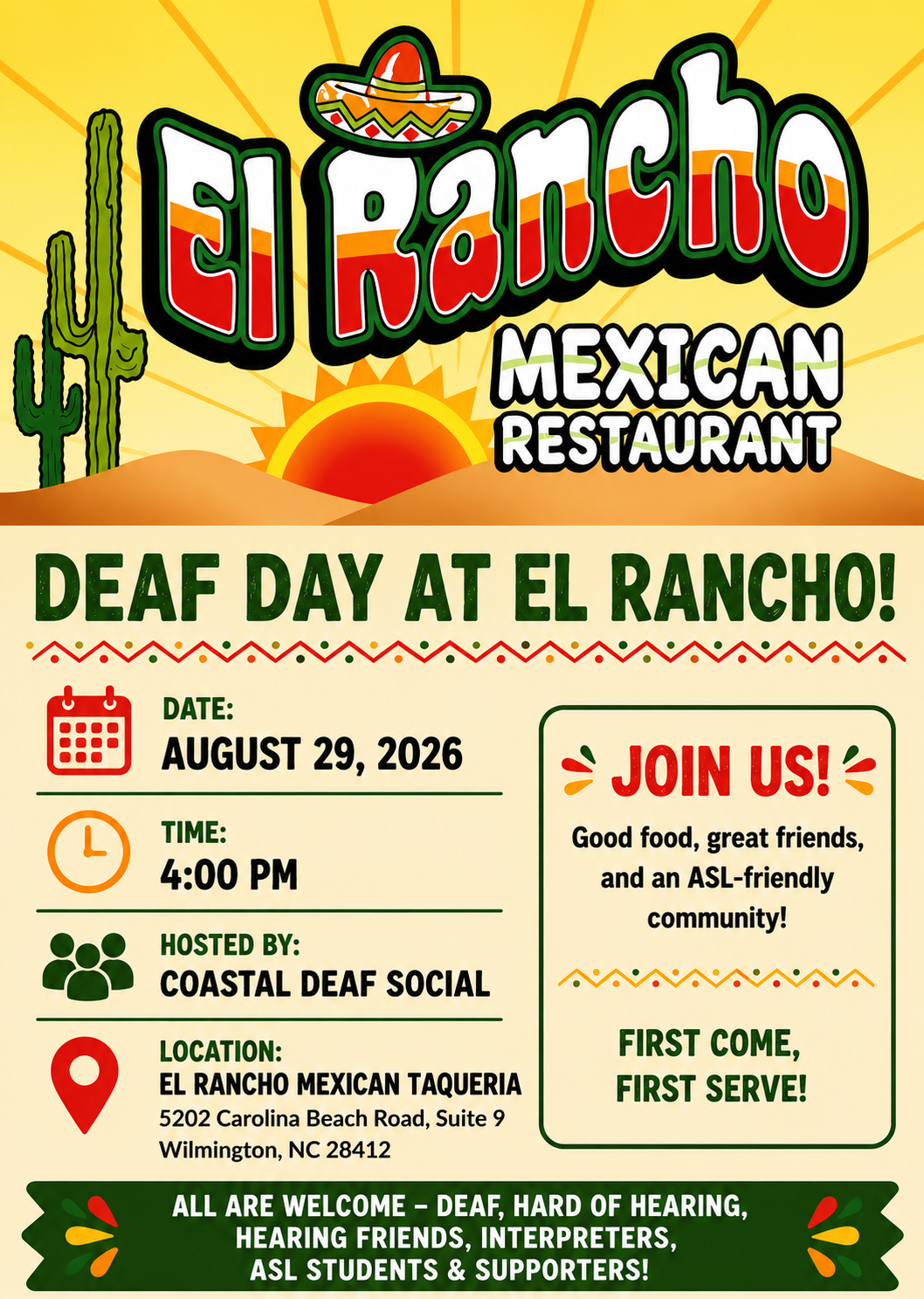 Flyer with information to the event.