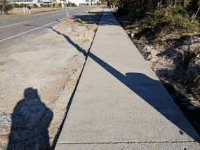 Sidewalk progress