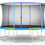 Thumbnail: Bounce Pro 12-Foot Trampoline and SteelFlex Enclosure with Electron Shooter Game