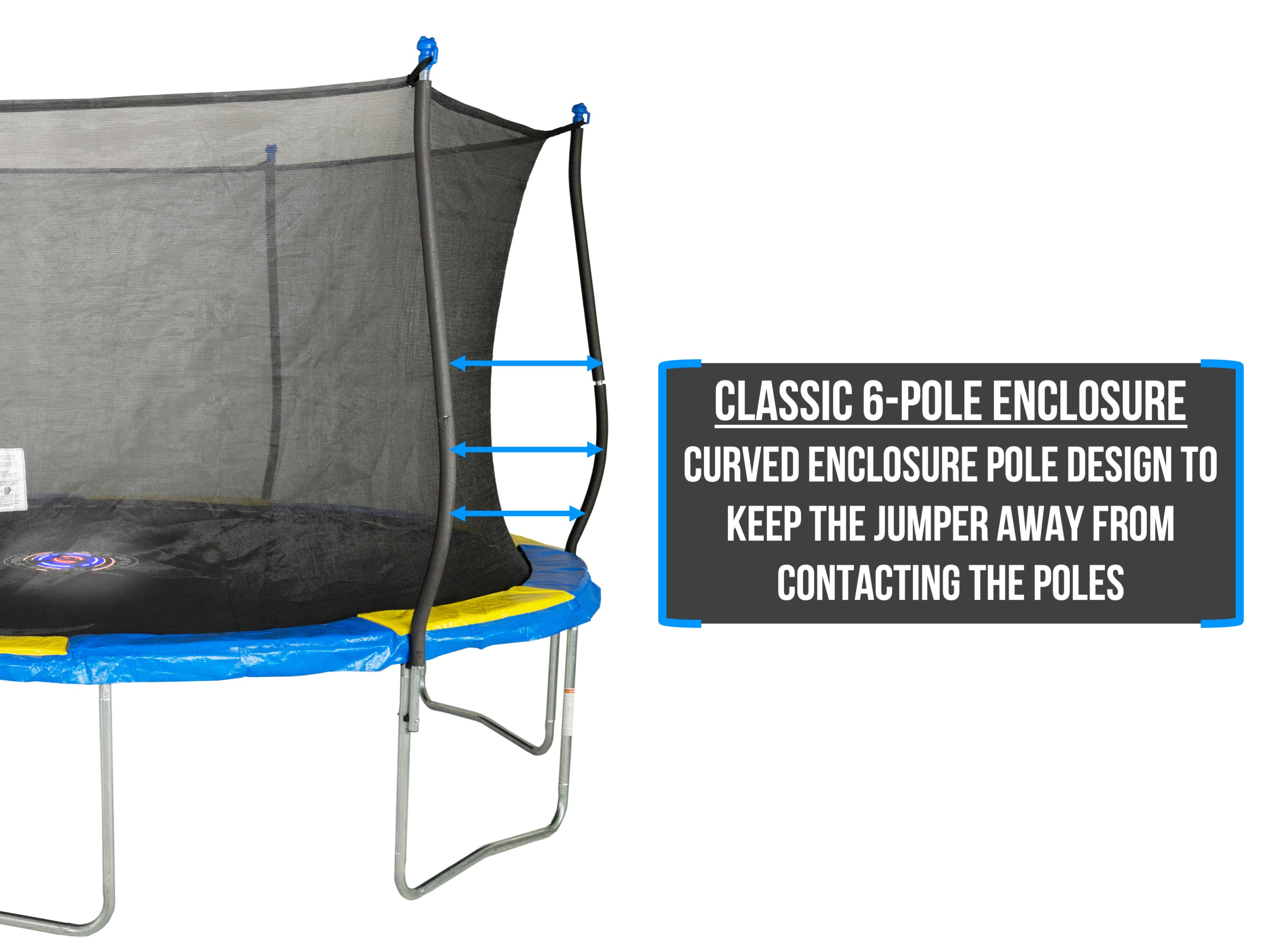 Bounce Pro 14Foot Trampoline and Enclosure Combo with Spinner