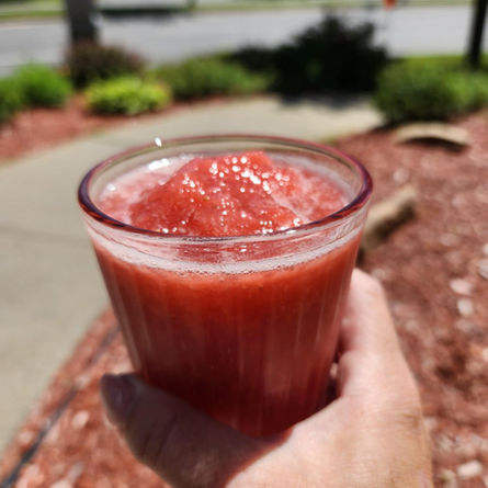 Recette Slush fraises, ortie et gingembre 2 étapes