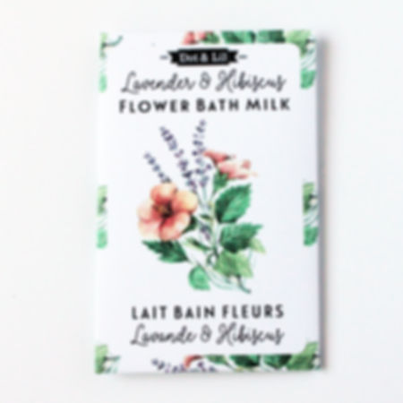 Lait de bain Lavande et Hibiscus - Dot & Lil
