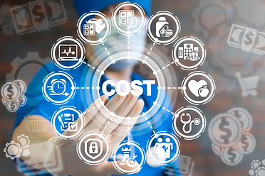 Doctor presses button cost on a virtual