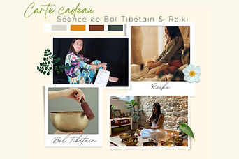 Carte Cadeau Atelier Bol tibétain et Reiki lyon