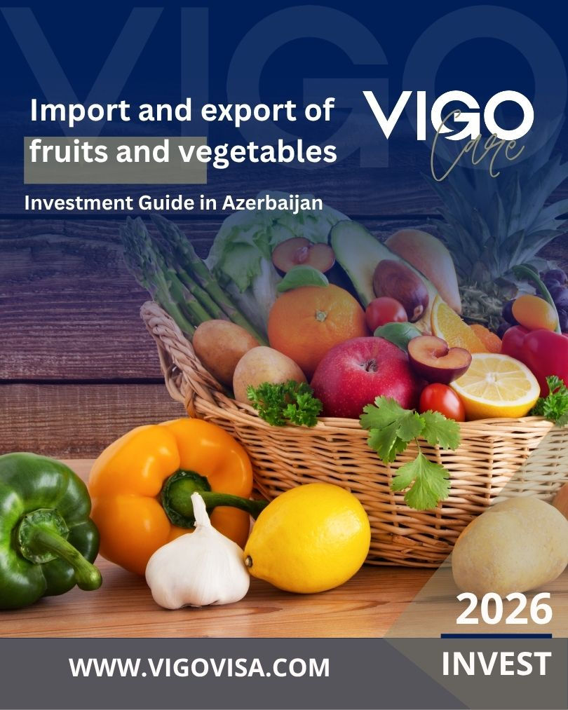 Import and export of fruits and vegetables in Azerbaijan