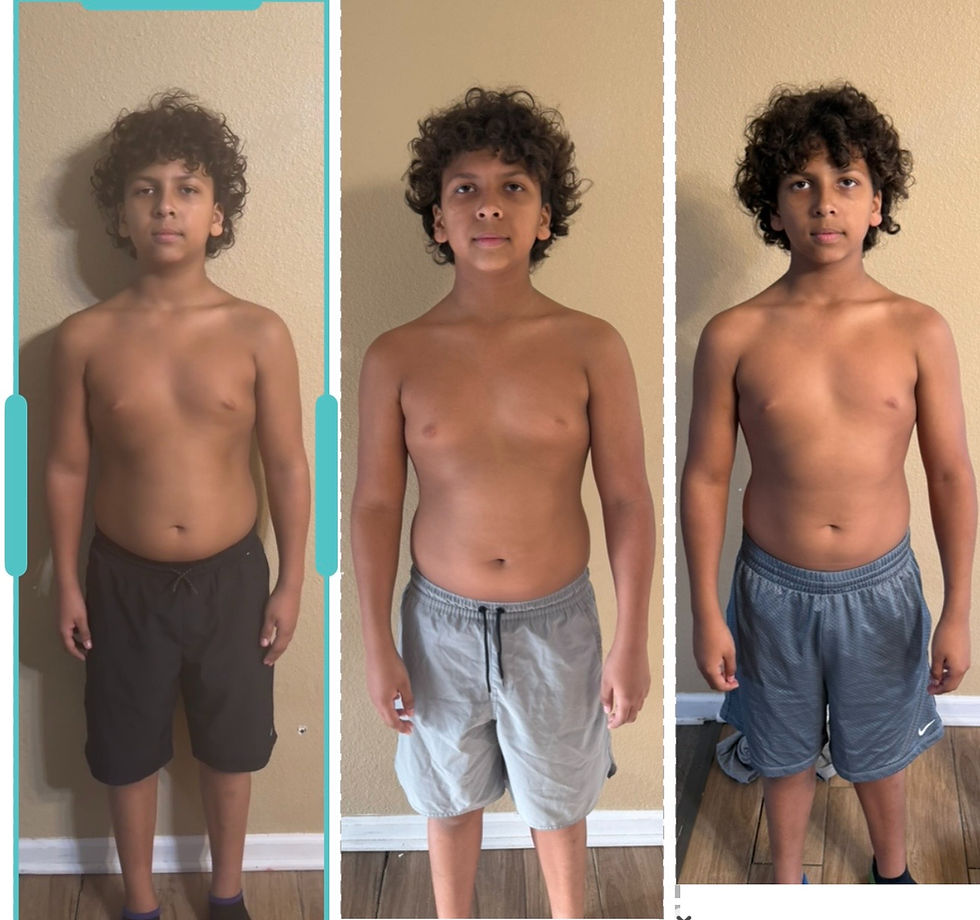 Before and after training with PDC Youth