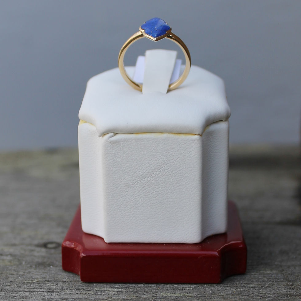 Thumbnail: 14K Yellow Gold Lapis Lazuli Ring