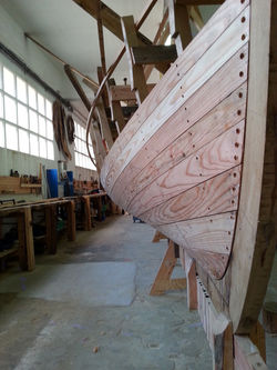 Traditional whaling ship