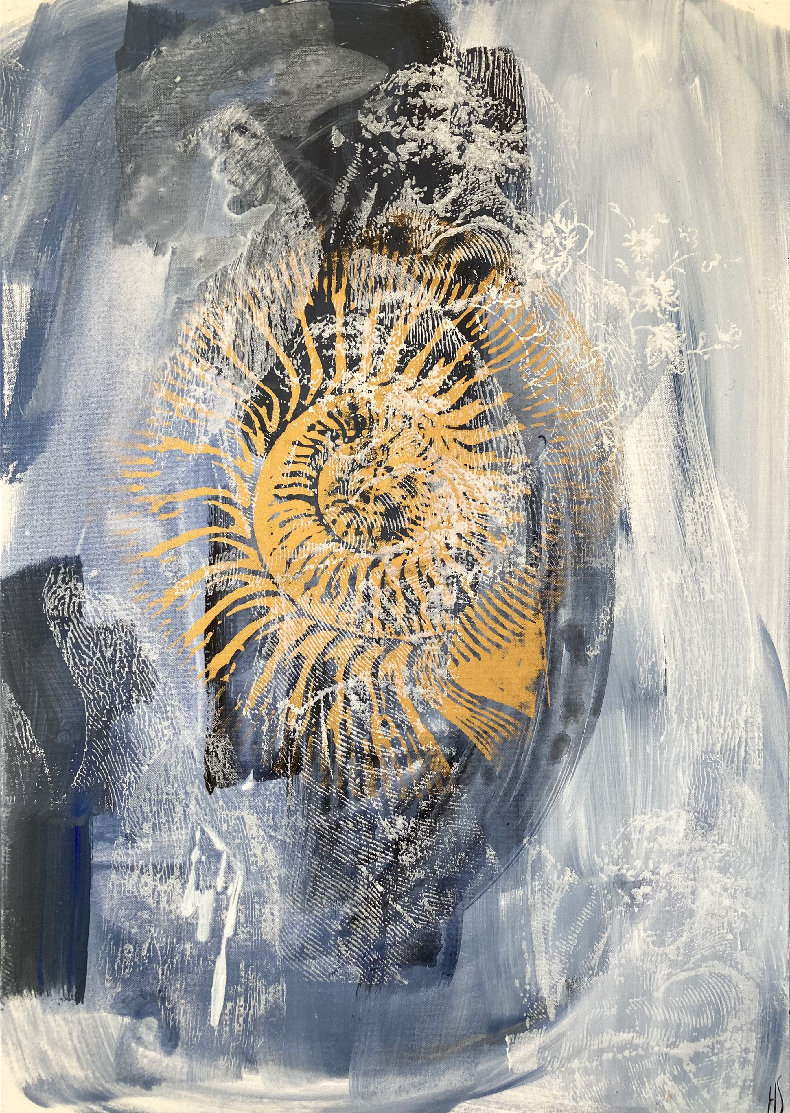 PEINTURE: CONNECTIONS CACHÉS 65x92cm