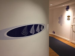 Sticker on the wall at IVA in Stockholm from my installation about fractals