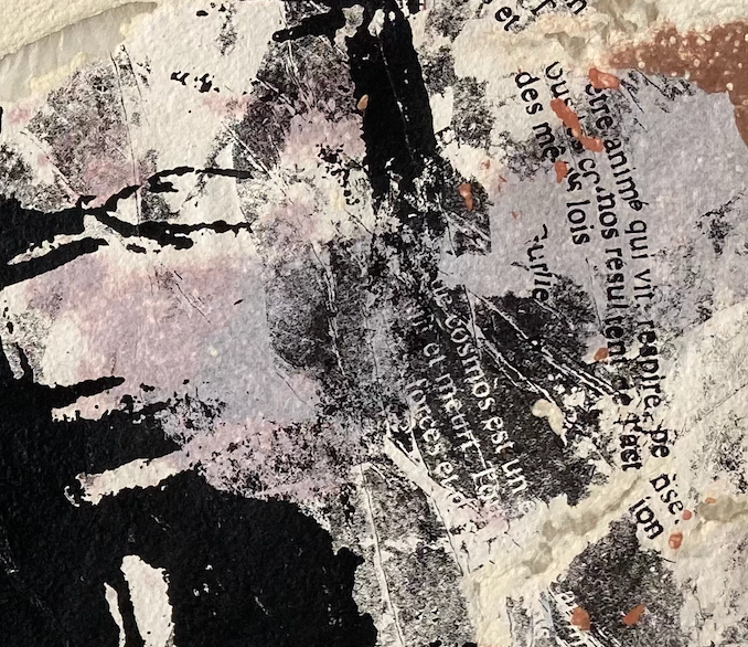 Miniature : PAPIERS FAIT MAIN "LES MESSAGERS" 46x52cm