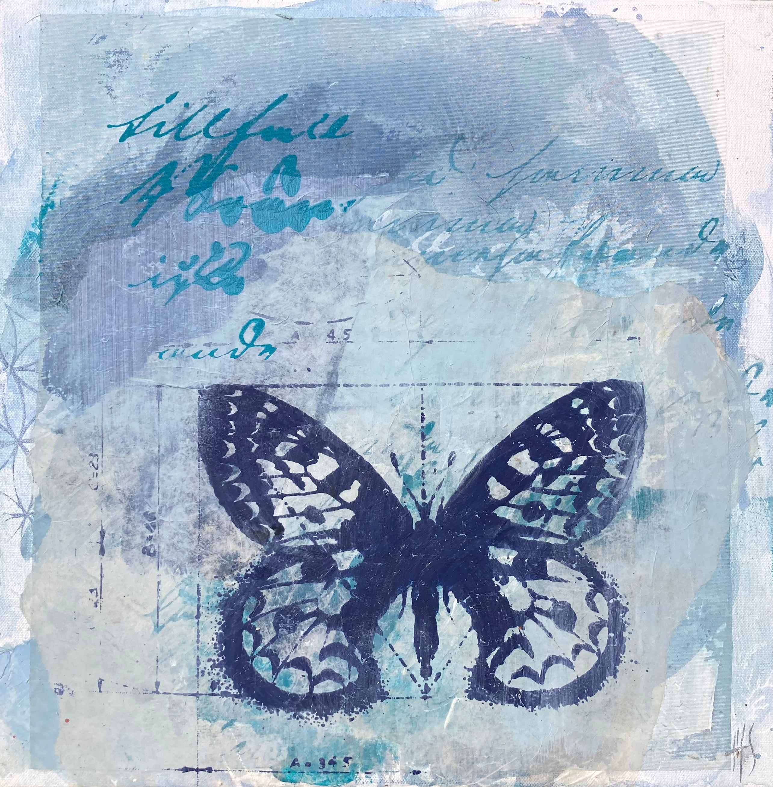 Painting BUTTERFLY GEOMETRY.40x40cm