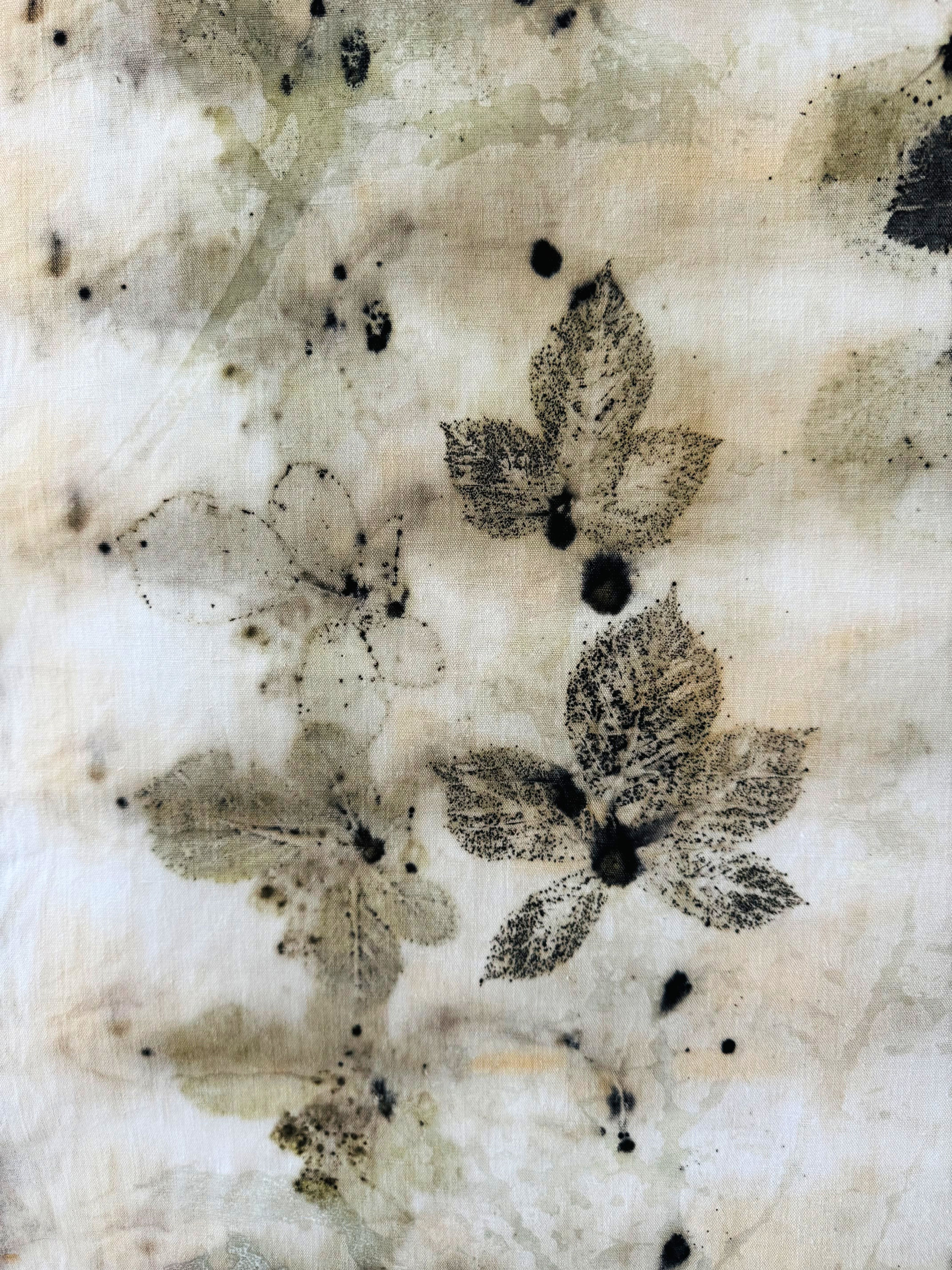 WALL DECORATION "Memories of Leaves" eco-dye (10)