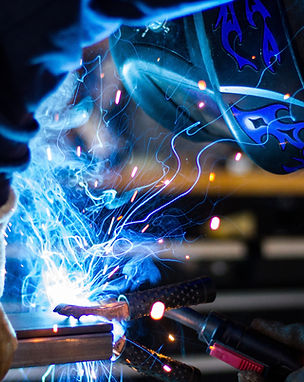 Welding Sparks Closeup