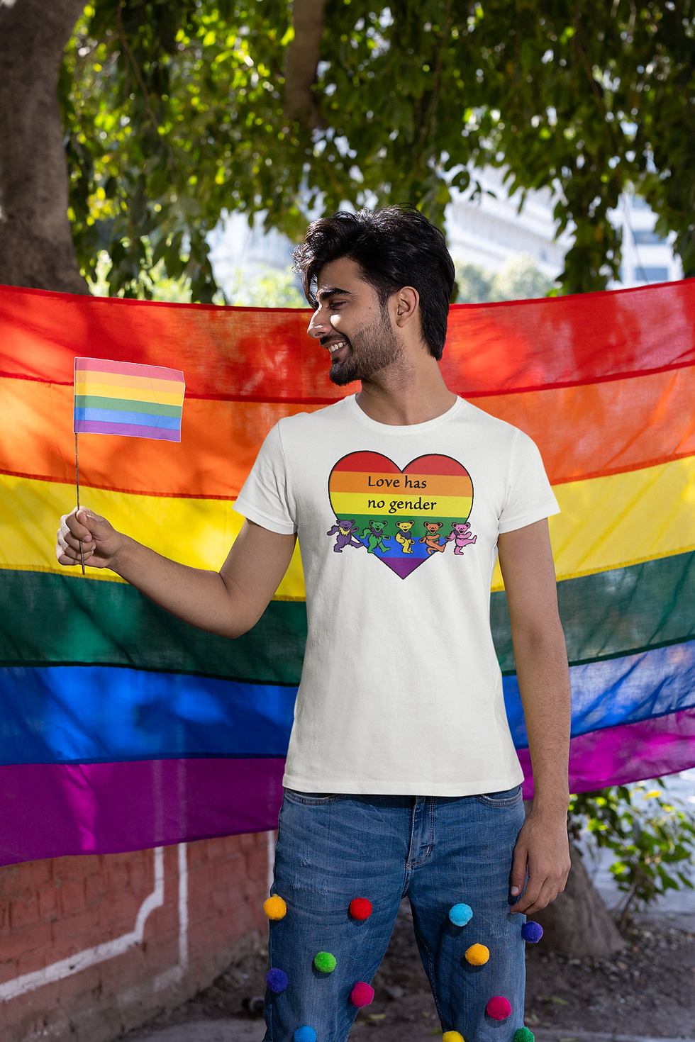 Thumbnail: Love Has No Gender LGBTQ+ Gay Pride T Shirt