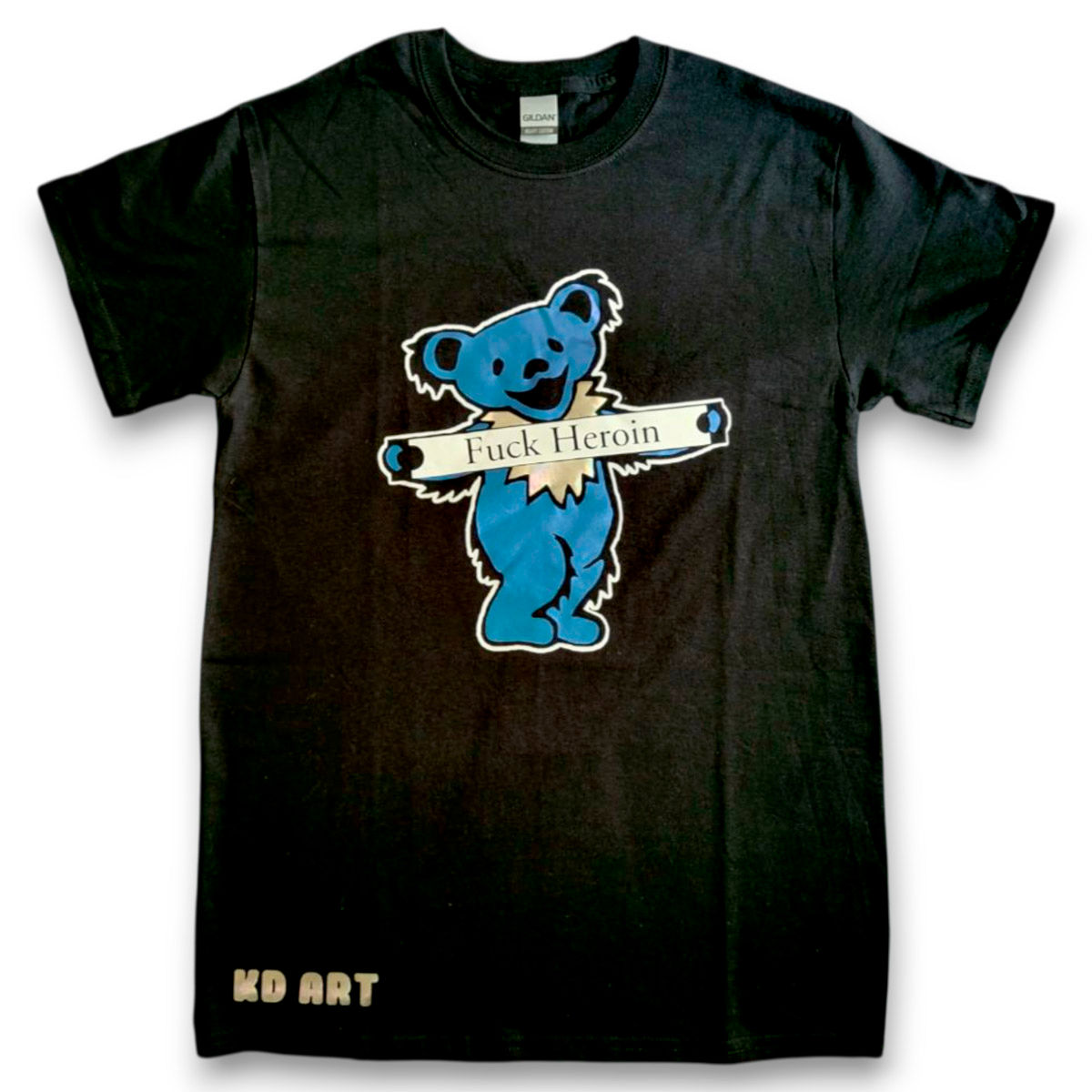 Fuck Heroin Grateful Dead Dancing Bear T Shirt