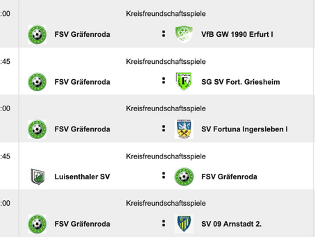 Testspielergebnisse 22/23