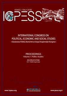 ICPESS 2018 Venice/Venedik PROCEEDINGS Volume 1: Political Studies