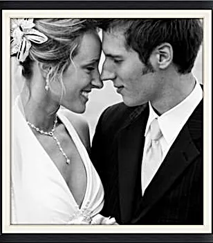 Magic for happy wedding couple