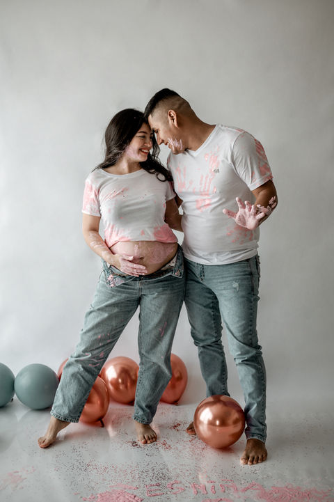 Luque Herrera Photography. Sesión De Fotos Gender Reveal Revelación de Sexo En Estudio San Miguel Lima Perú