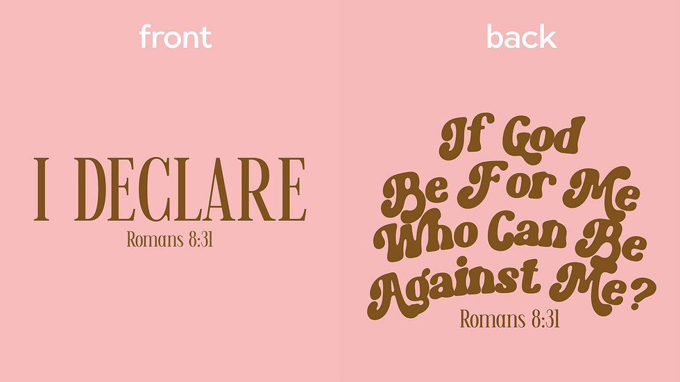 Thumbnail: I Declare (If God Be For Me) Tee