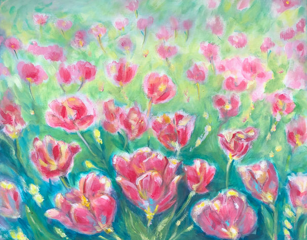 Cotton Candy, Pink Tulips