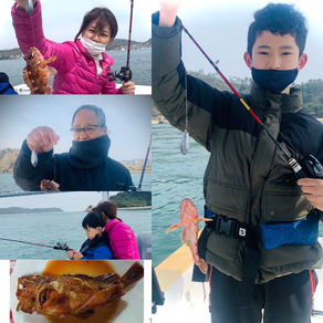 下津井船釣り教室　　　地元倉敷市にお住まいのMさんファミリーと出船🎣