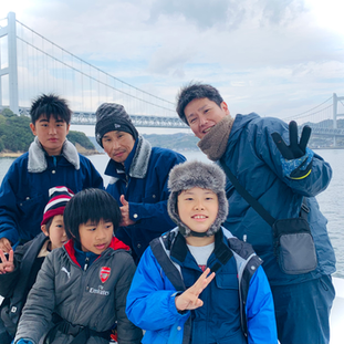 下津井船釣り教室　　岡山市にお住まいのＮさん同僚ファミリーと出船🎣