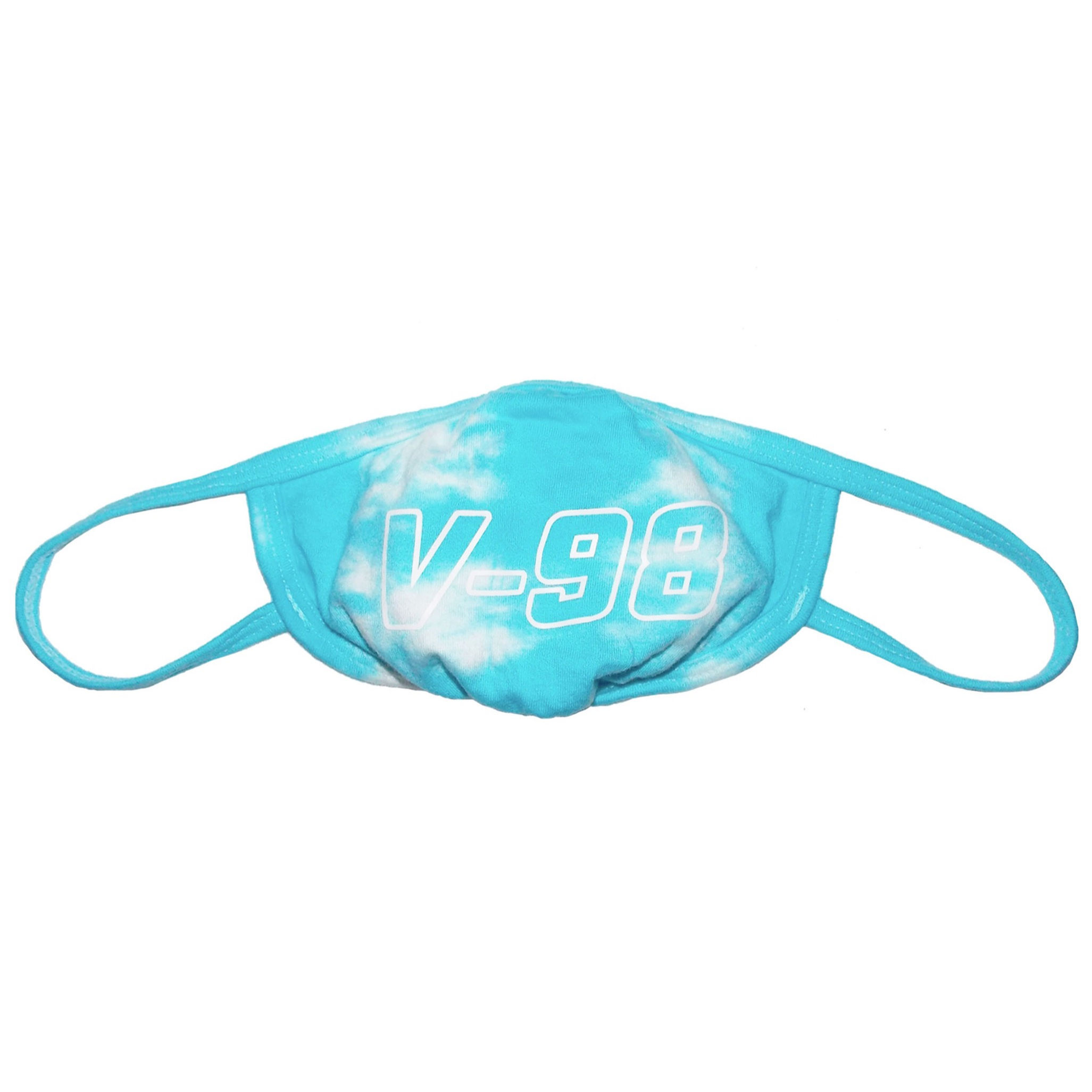 OUTLINE FACE MASK | TIE-DYE | LIGHT BLUE