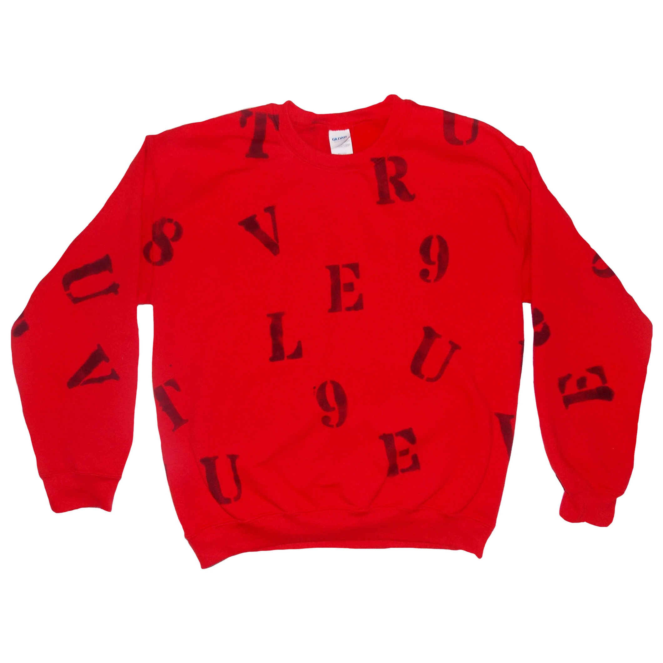 STENCIL SWEATSHIRT | RED