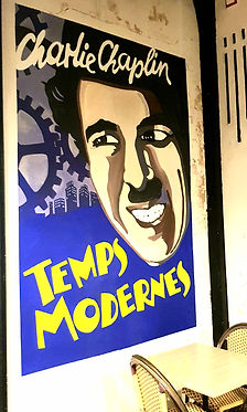 chapline affiche cinema repro peinture.j