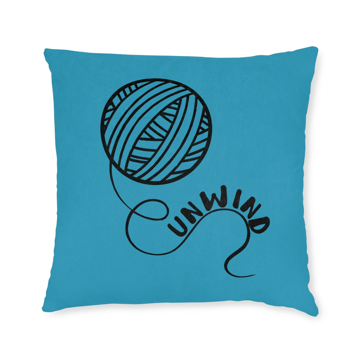 Unwind Custom Cushion - Turquoise