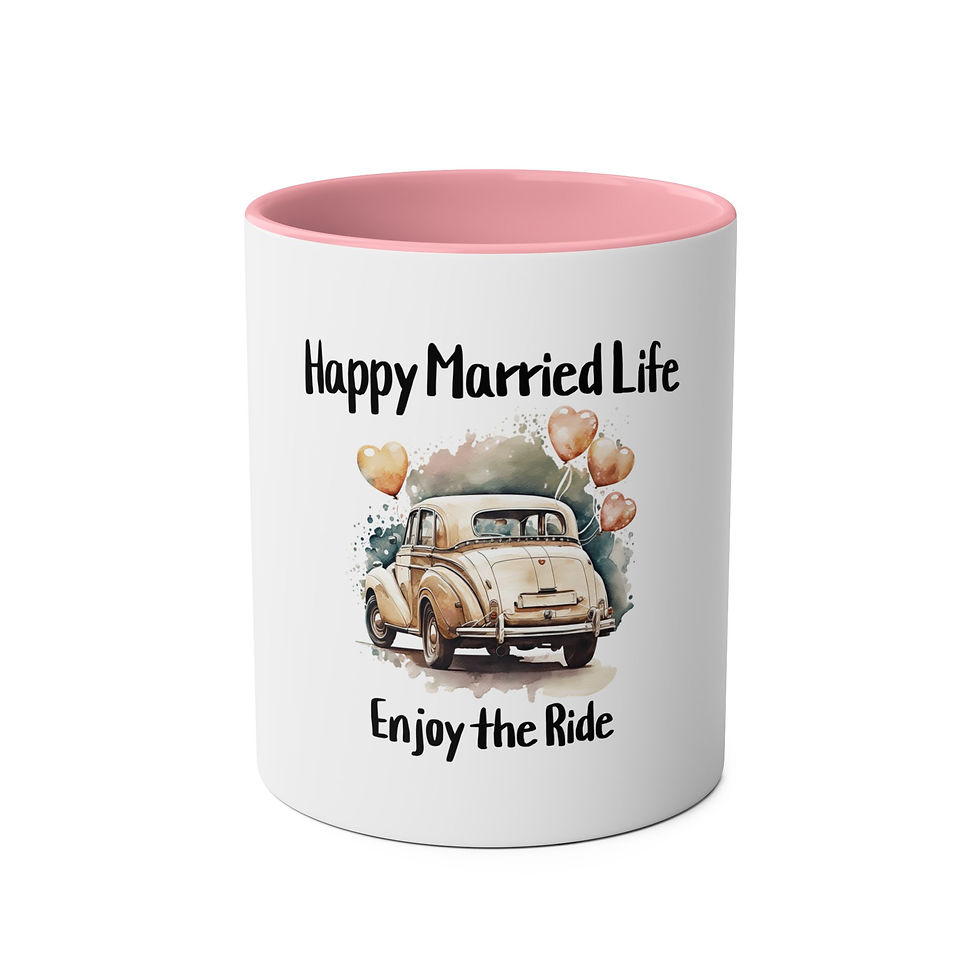 Thumbnail: Happy Married Life Two-Tone coffee Mug 330 ml (11oz)